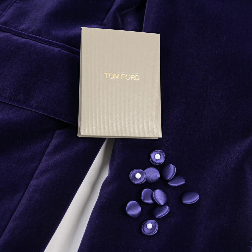 TOM FORD コットン100% ベルベットタキシードジャケット