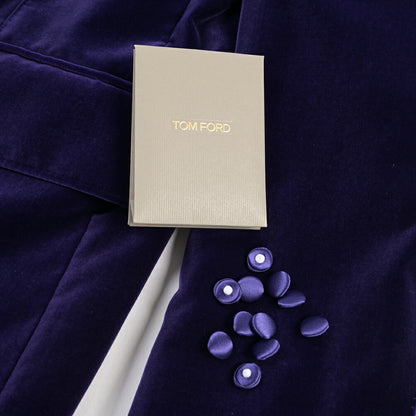 TOM FORD コットン100% ベルベットタキシードジャケット