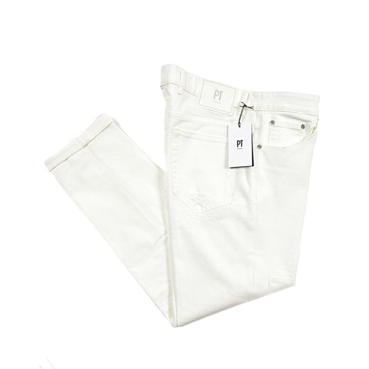 PT TORINO DENIM “REGGAE” ストレッチデニム テーパードジーンズ / ダメージ加工