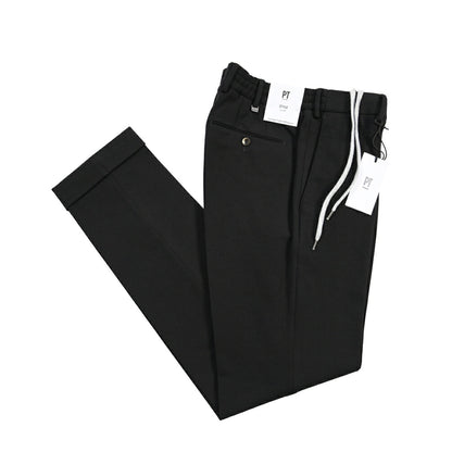 PT TORINO Traveller “SLIM FIT” ポンチジャージー ドローコード付きイージーパンツ