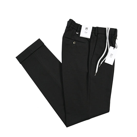 PT TORINO Traveller “SLIM FIT” ポンチジャージー ドローコード付きイージーパンツ