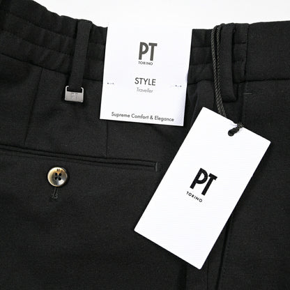 PT TORINO Traveller “SLIM FIT” ポンチジャージー ドローコード付きイージーパンツ