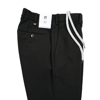 PT TORINO Traveller “SLIM FIT” ポンチジャージー ドローコード付きイージーパンツ