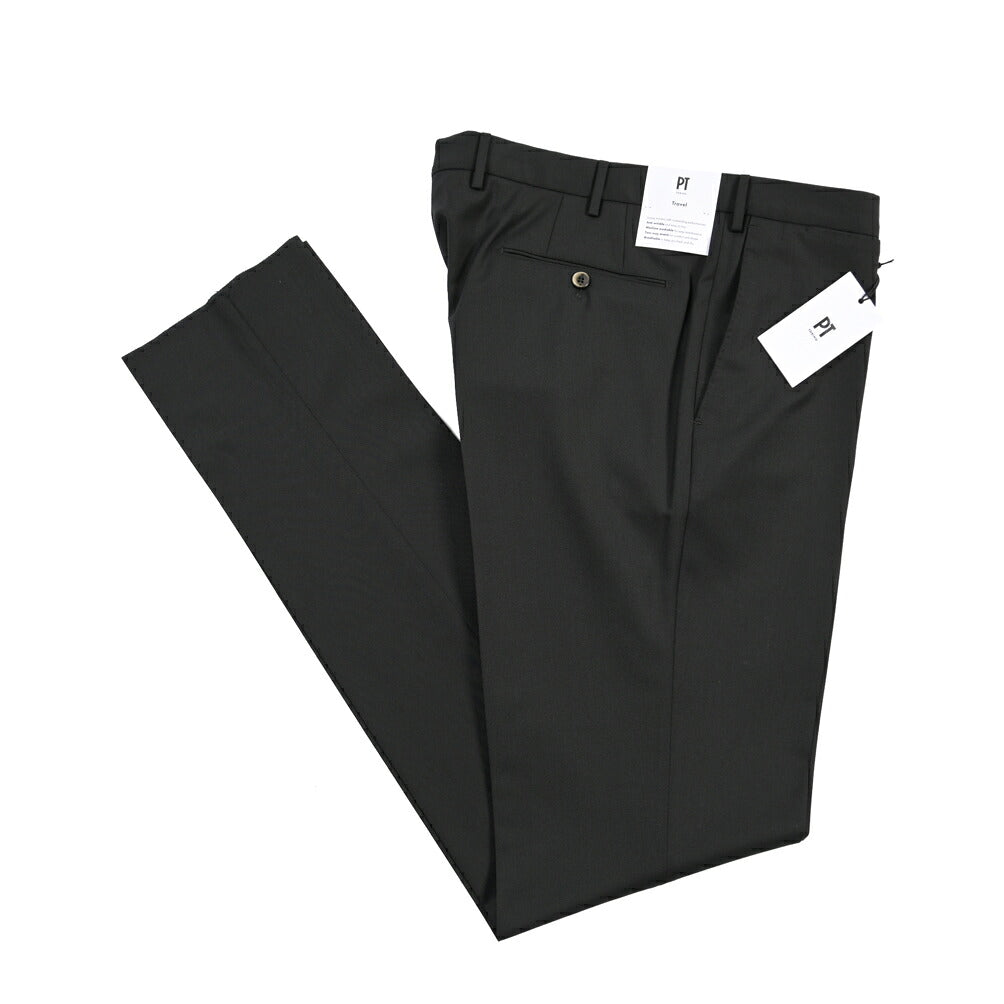 PT TORINO Travel “SUPERSLIM FIT” 高機能ストレッチウール ノータックスラックス / TECHNO WASHABLE WOOL