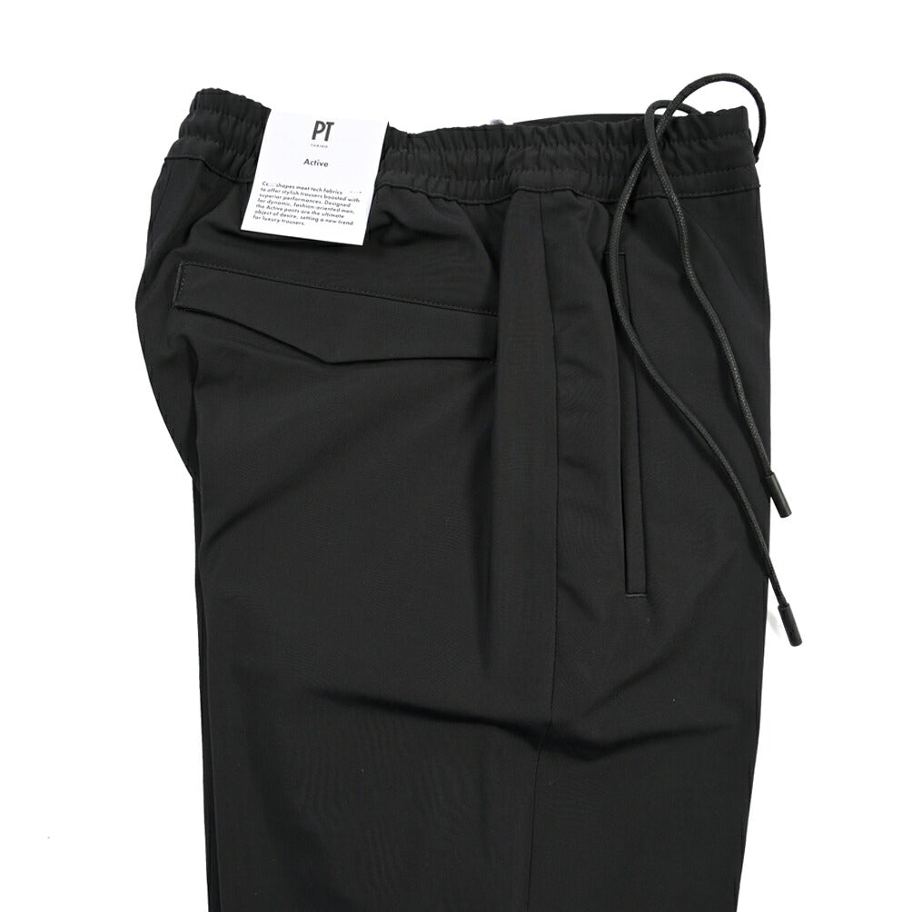 PT TORINO Active “OMEGA” コットン混ナイロン ドローコード付きストレッチパンツ