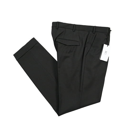 PT TORINO “MASTER FIT” 高機能ストレッチウール ワンタックスラックス / TECHNO WASHABLE WOOL