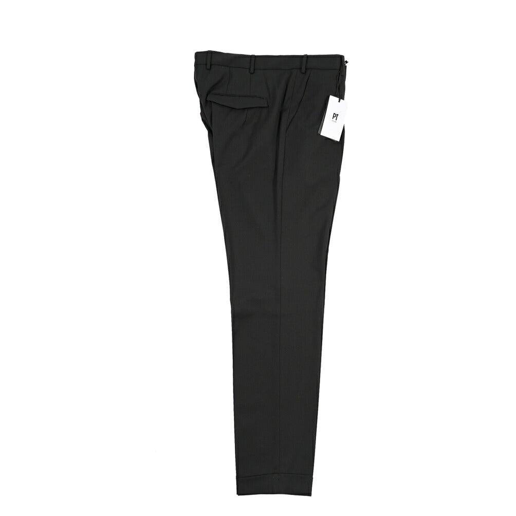 PT TORINO “MASTER FIT” 高機能ストレッチウール ワンタックスラックス / TECHNO WASHABLE WOOL