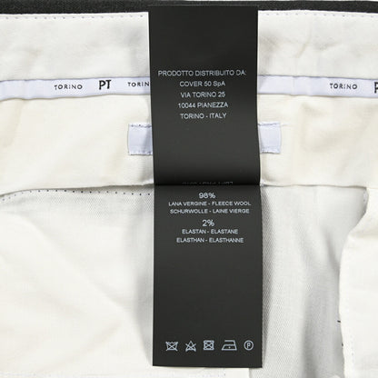 PT TORINO “SLIM FIT” ストレッチウール ノータックスラックス