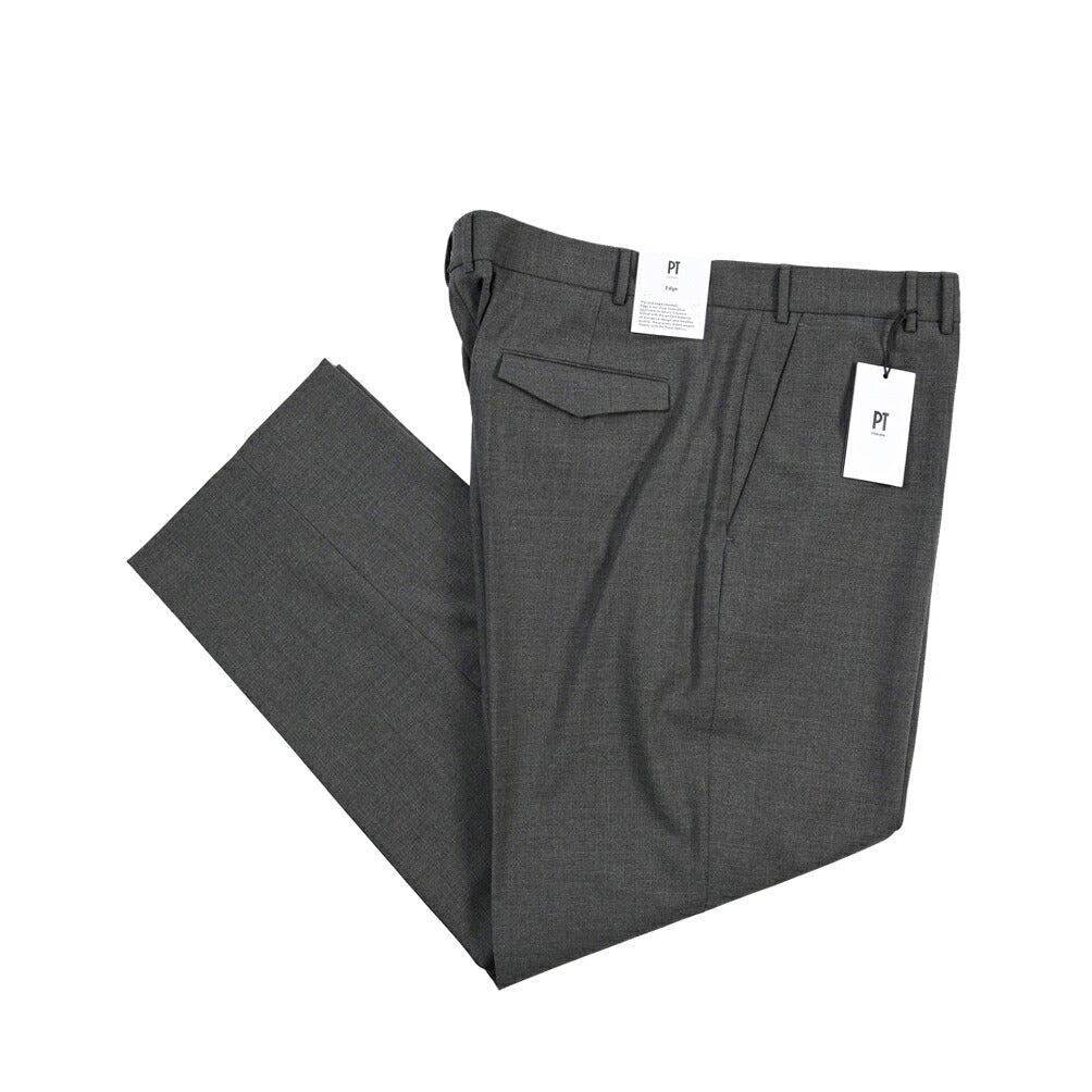 PT TORINO Edge “MICHAEL” ストレッチウール ノータックワイドスラックス