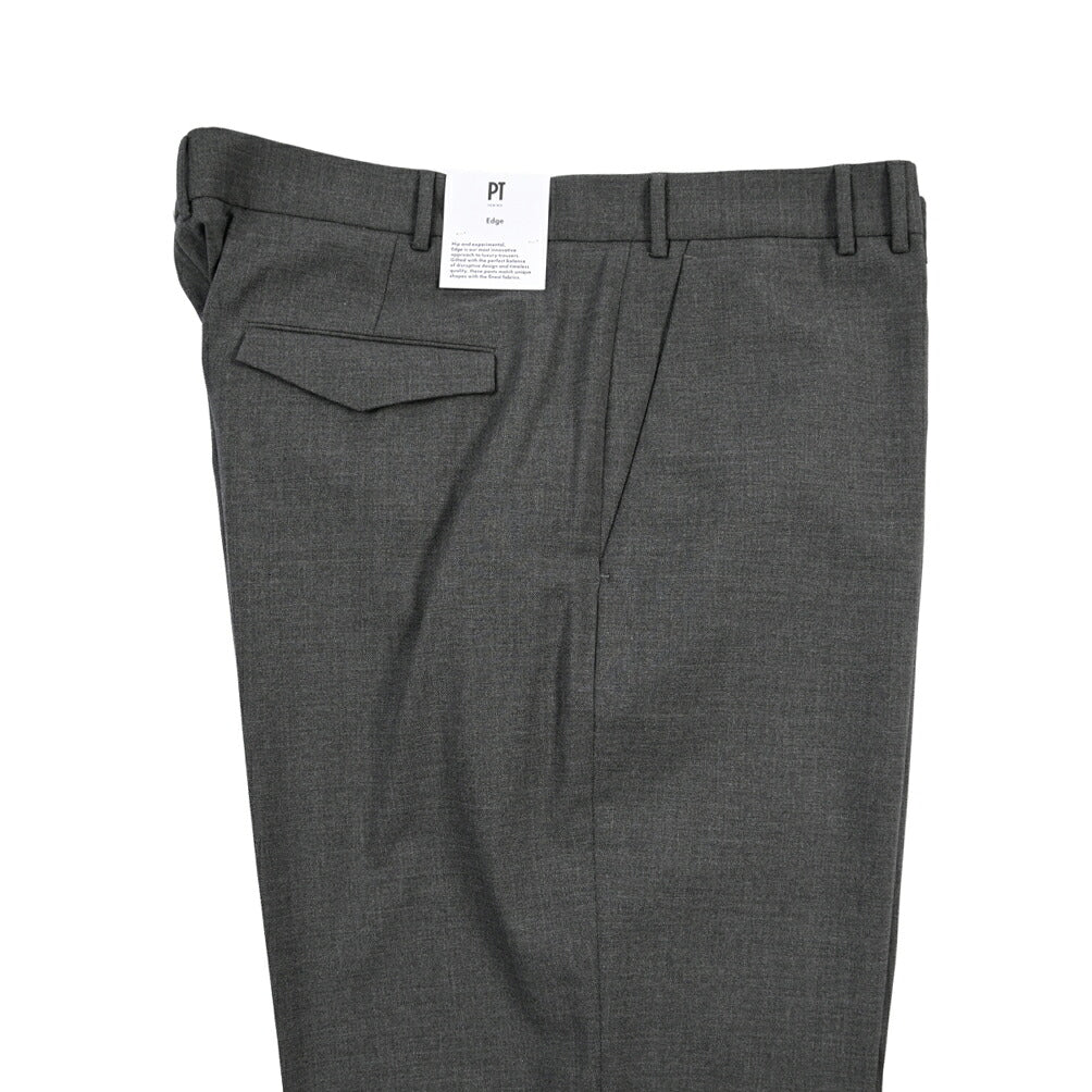 PT TORINO Edge “MICHAEL” ストレッチウール ノータックワイドスラックス