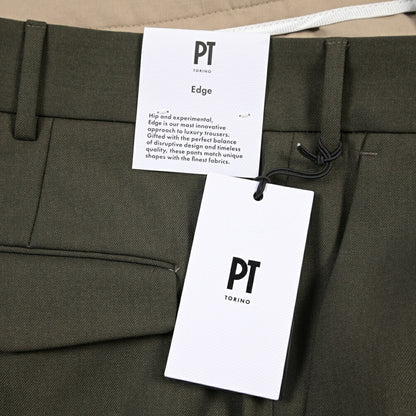 PT TORINO Edge “MICHAEL” ストレッチウール ノータックワイドスラックス