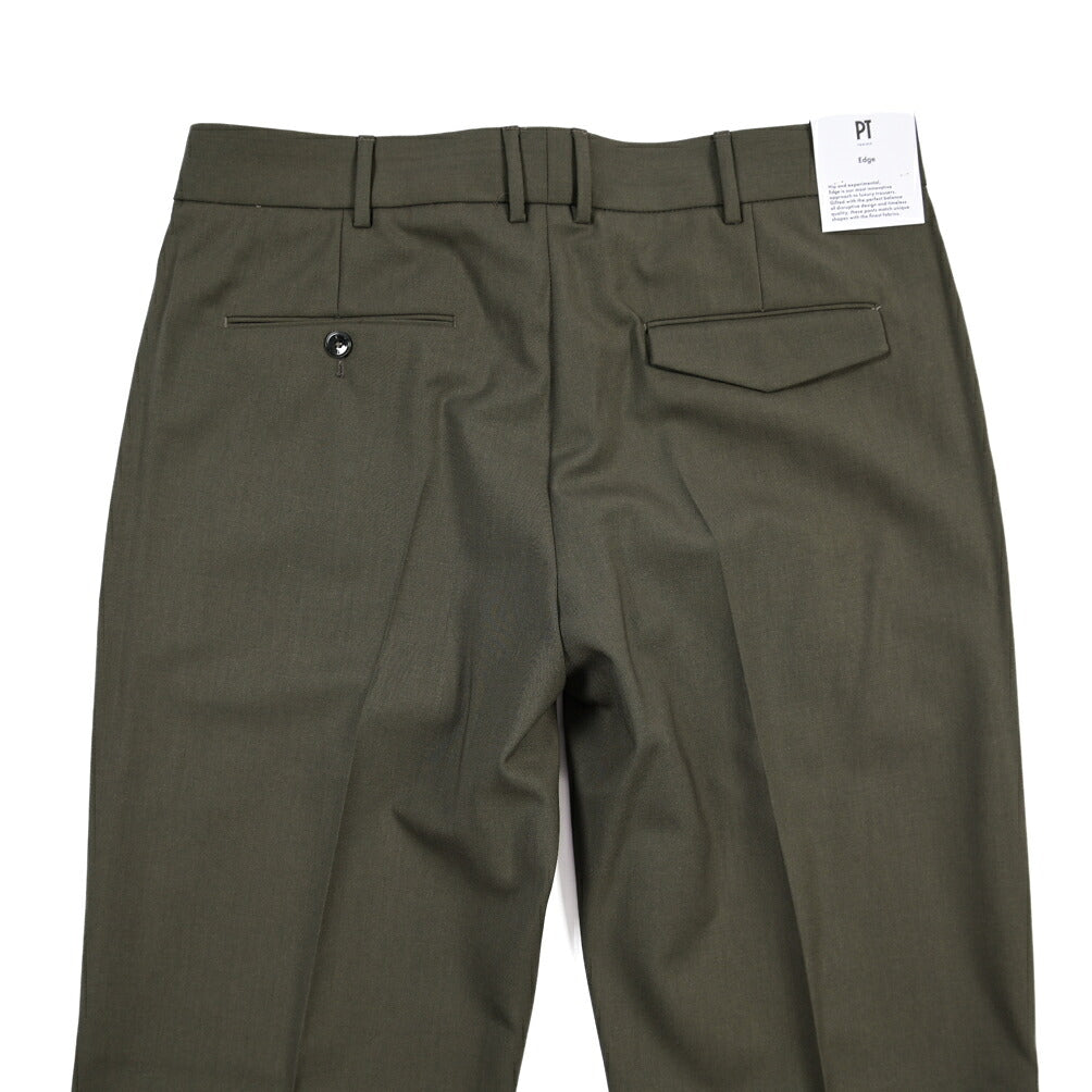 PT TORINO Edge “MICHAEL” ストレッチウール ノータックワイドスラックス