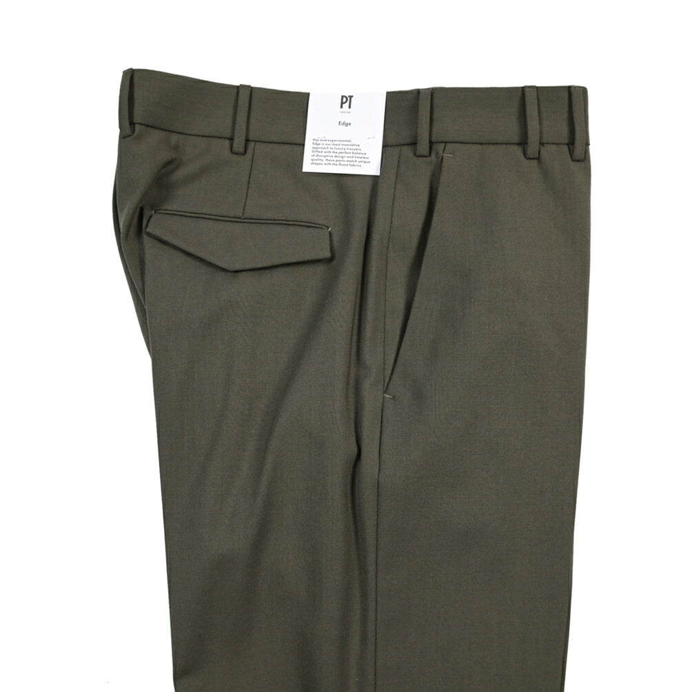 PT TORINO Edge “MICHAEL” ストレッチウール ノータックワイドスラックス