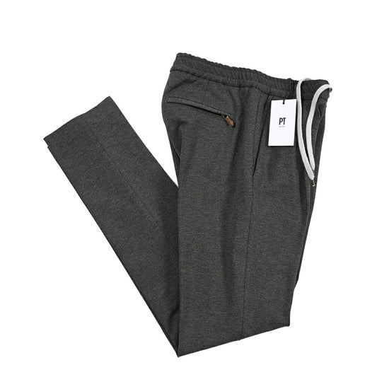 PT TORINO “SOFT FIT” ポンチジャージー ドローコード付きイージーパンツ
