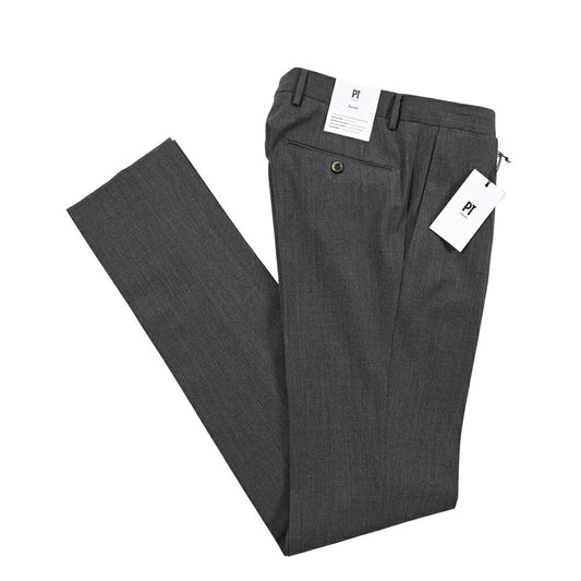 PT TORINO Travel “SUPERSLIM FIT” 高機能ストレッチウール ノータックスラックス / TECHNO WASHABLE WOOL