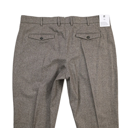 PT TORINO Edge “REBEL FIT” カシミヤ混ウール ワンタックヘリンボーンスラックス