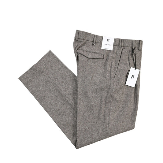 PT TORINO ReWorked “MICHAEL” カシミヤ混ウール ヘリンボーンワイドスラックス