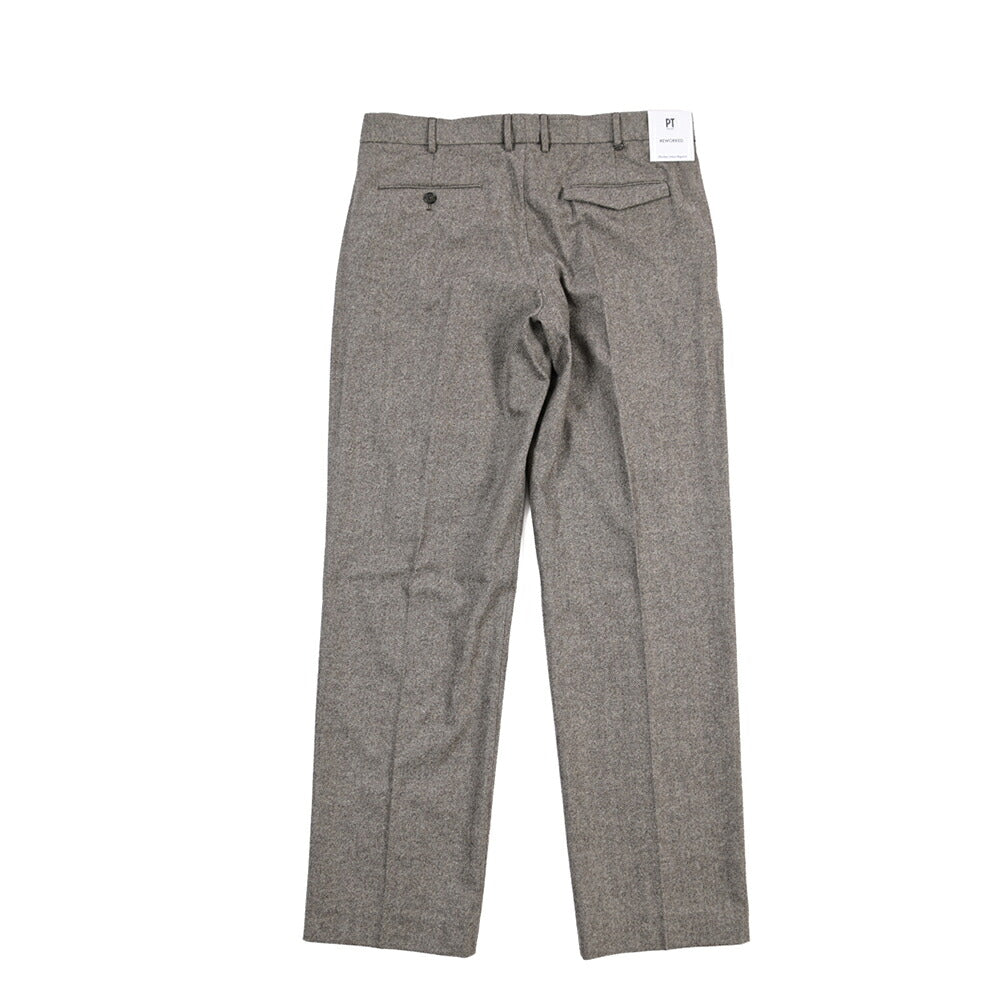 PT TORINO ReWorked “MICHAEL” カシミヤ混ウール ヘリンボーンワイドスラックス