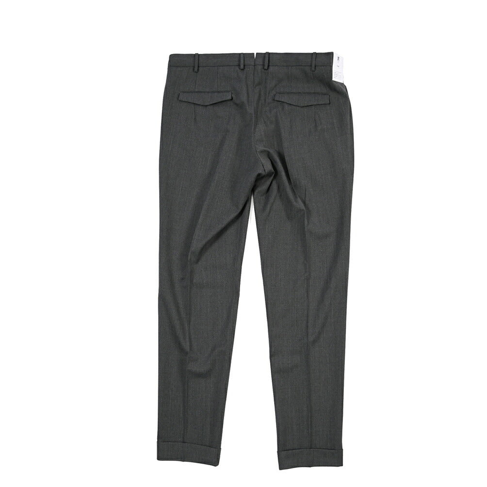 PT TORINO Travel “MASTER FIT” 高機能ストレッチウール ワンタックスラックス / TECHNO WASHABLE WOOL