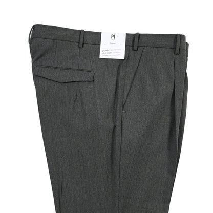 PT TORINO Travel “MASTER FIT” 高機能ストレッチウール ワンタックスラックス / TECHNO WASHABLE WOOL