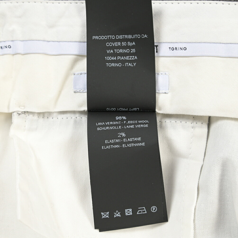 PT TORINO “SLIM FIT” ストレッチウール ノータックスラックス