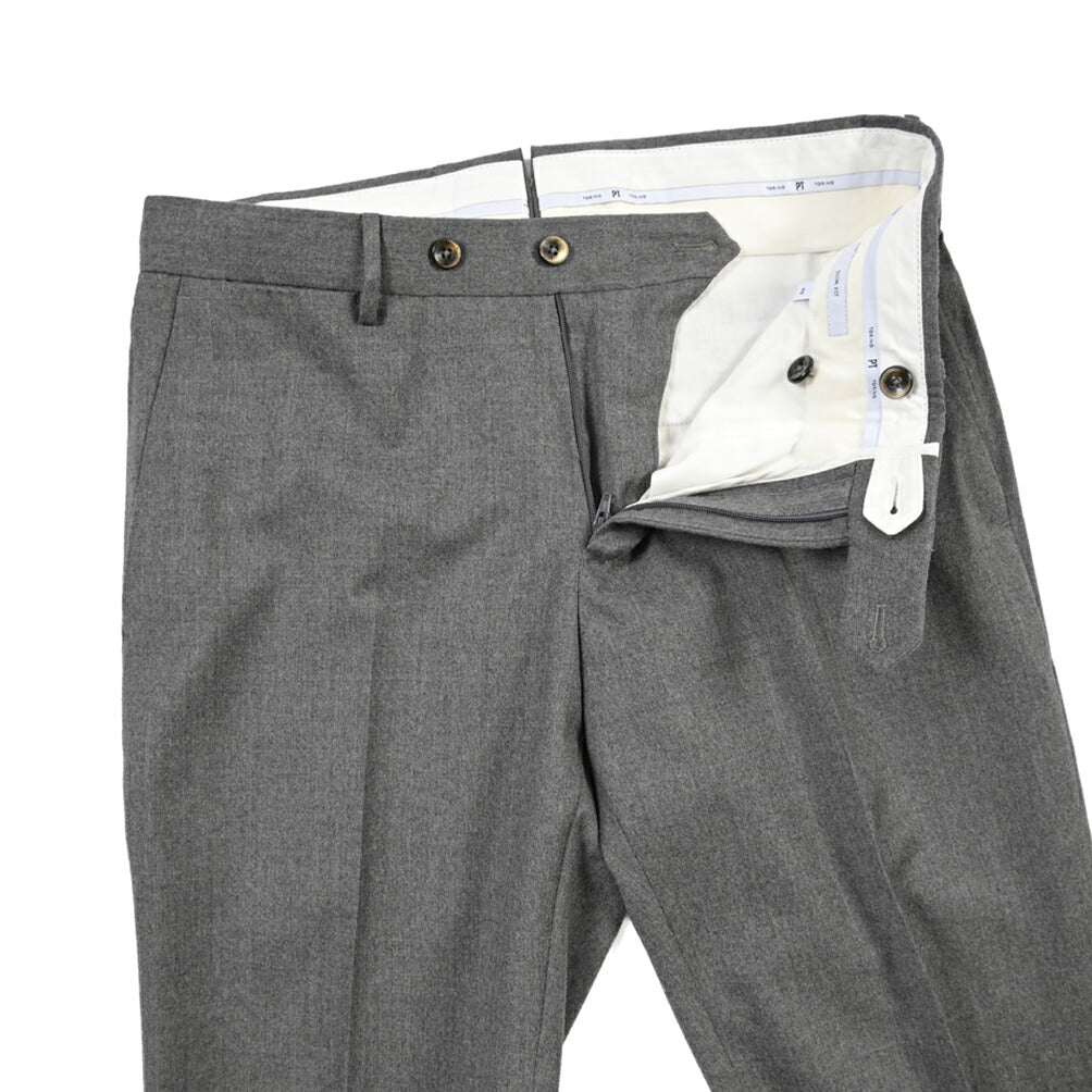 PT TORINO “SLIM FIT” ストレッチウール ノータックスラックス