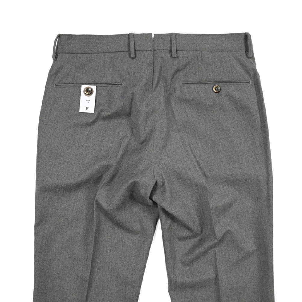 PT TORINO “SLIM FIT” ストレッチウール ノータックスラックス