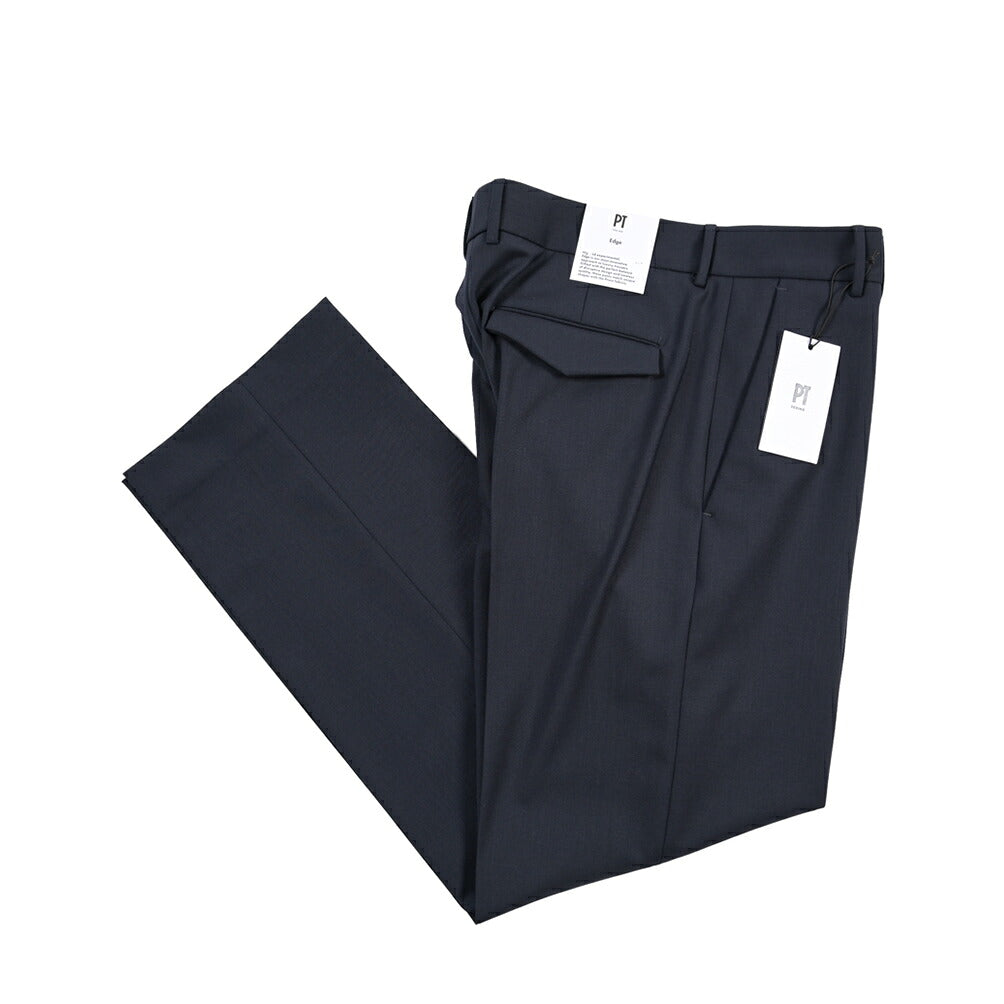 PT TORINO Edge “MICHAEL” ストレッチウール ノータックワイドスラックス