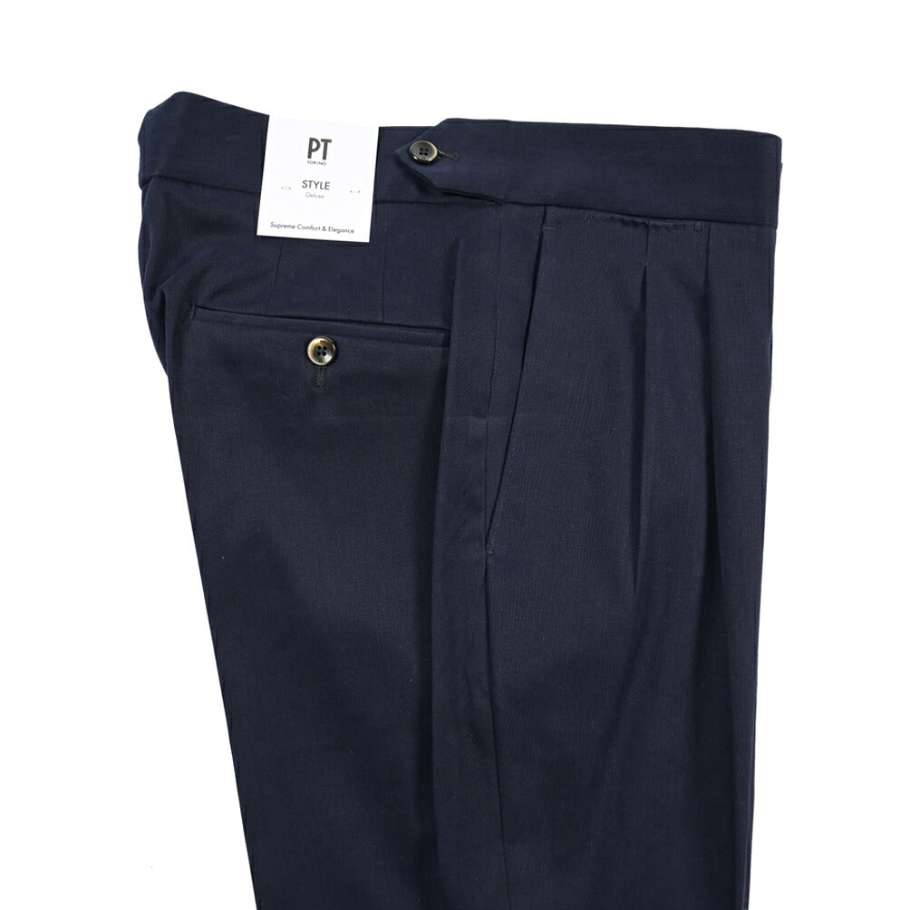 PT TORINO “GENTLEMAN FIT” カシミヤ混コットン グルカパンツ