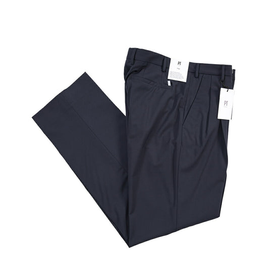 PT TORINO Edge “DICIANNOVE” ストレッチウール ツータックワイドスラックス