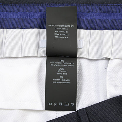 PT TORINO “SLIM FIT” シルクカシミヤ混ウール ノータックスラックス