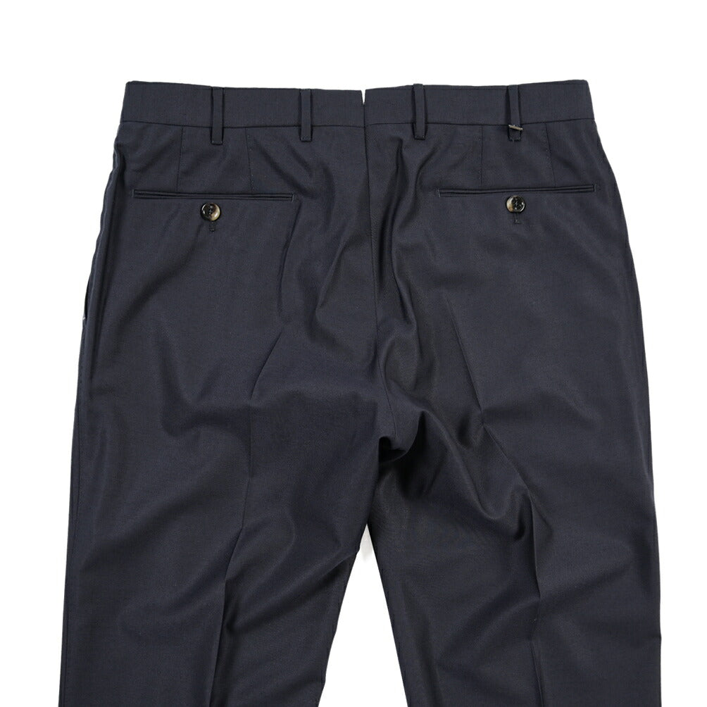 PT TORINO “SLIM FIT” シルクカシミヤ混ウール ノータックスラックス