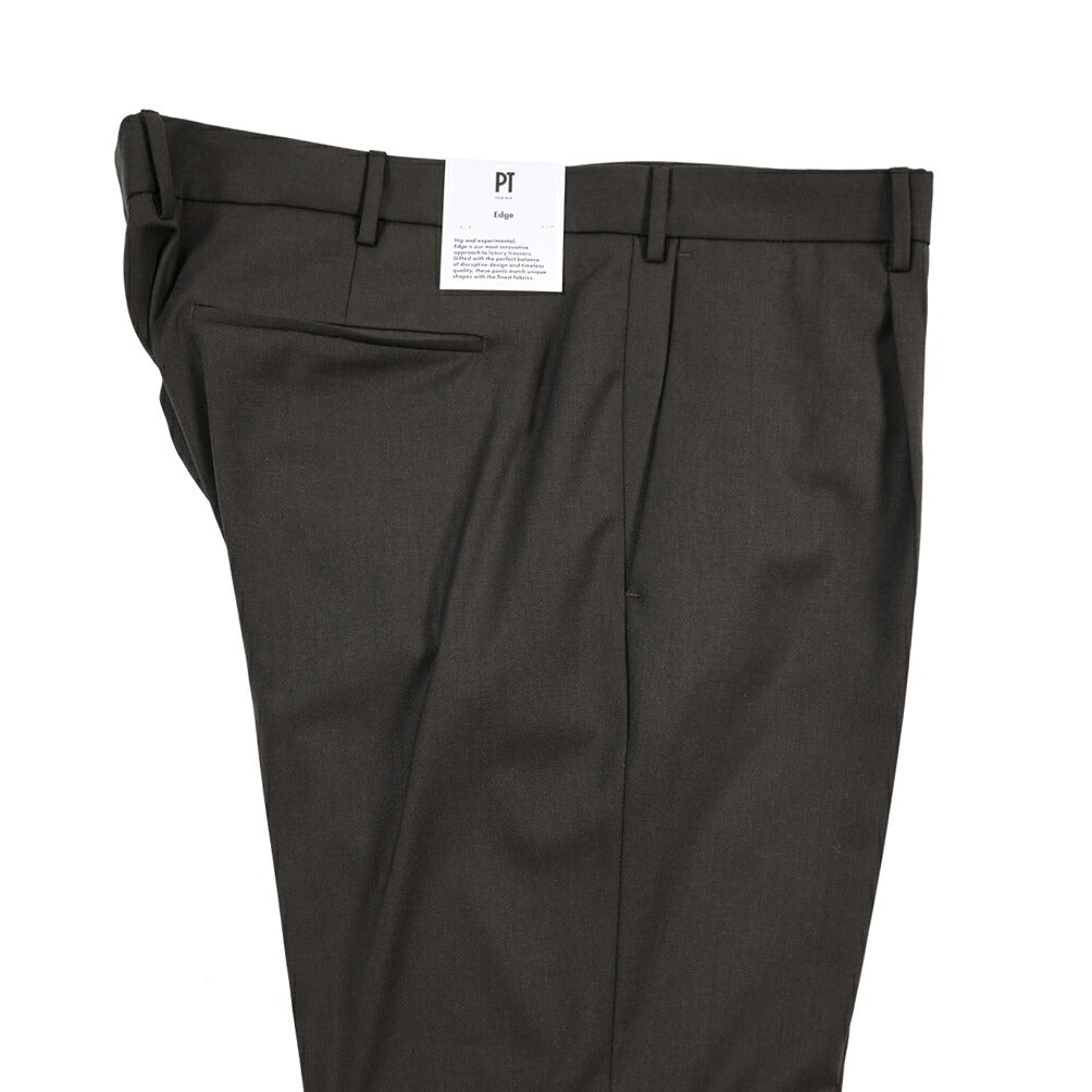 PT TORINO Edge “DIECI” ストレッチウール ワンタックスラックス