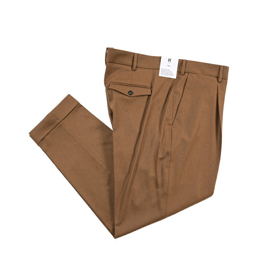 PT TORINO Edge “REBEL FIT” カシミヤ混ウール ワンタックスラックス