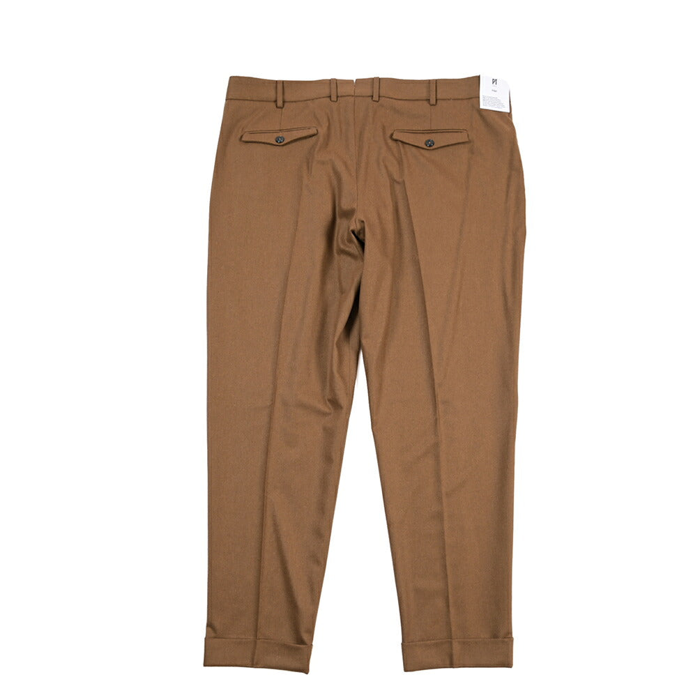 PT TORINO Edge “REBEL FIT” カシミヤ混ウール ワンタックスラックス