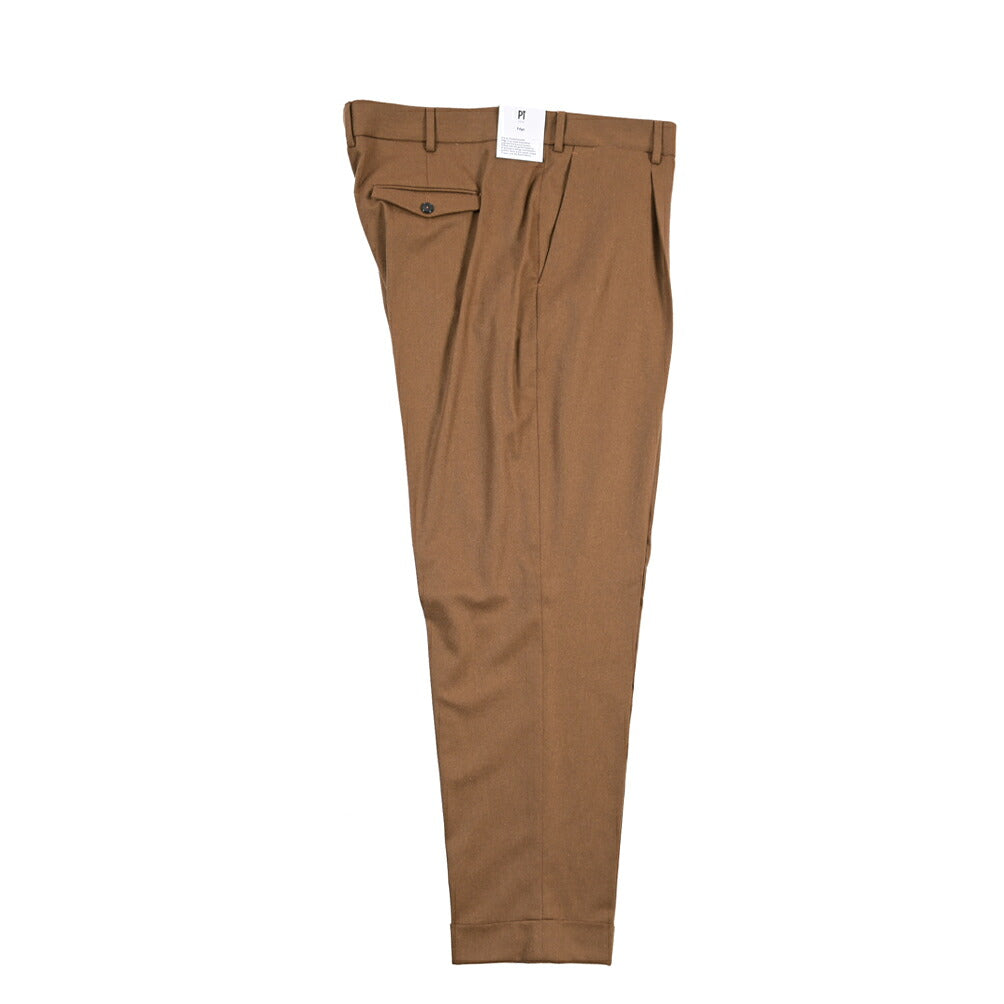 PT TORINO Edge “REBEL FIT” カシミヤ混ウール ワンタックスラックス