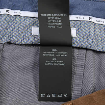 PT TORINO “SUPERSLIM FIT” ストレッチウール ノータックスラックス