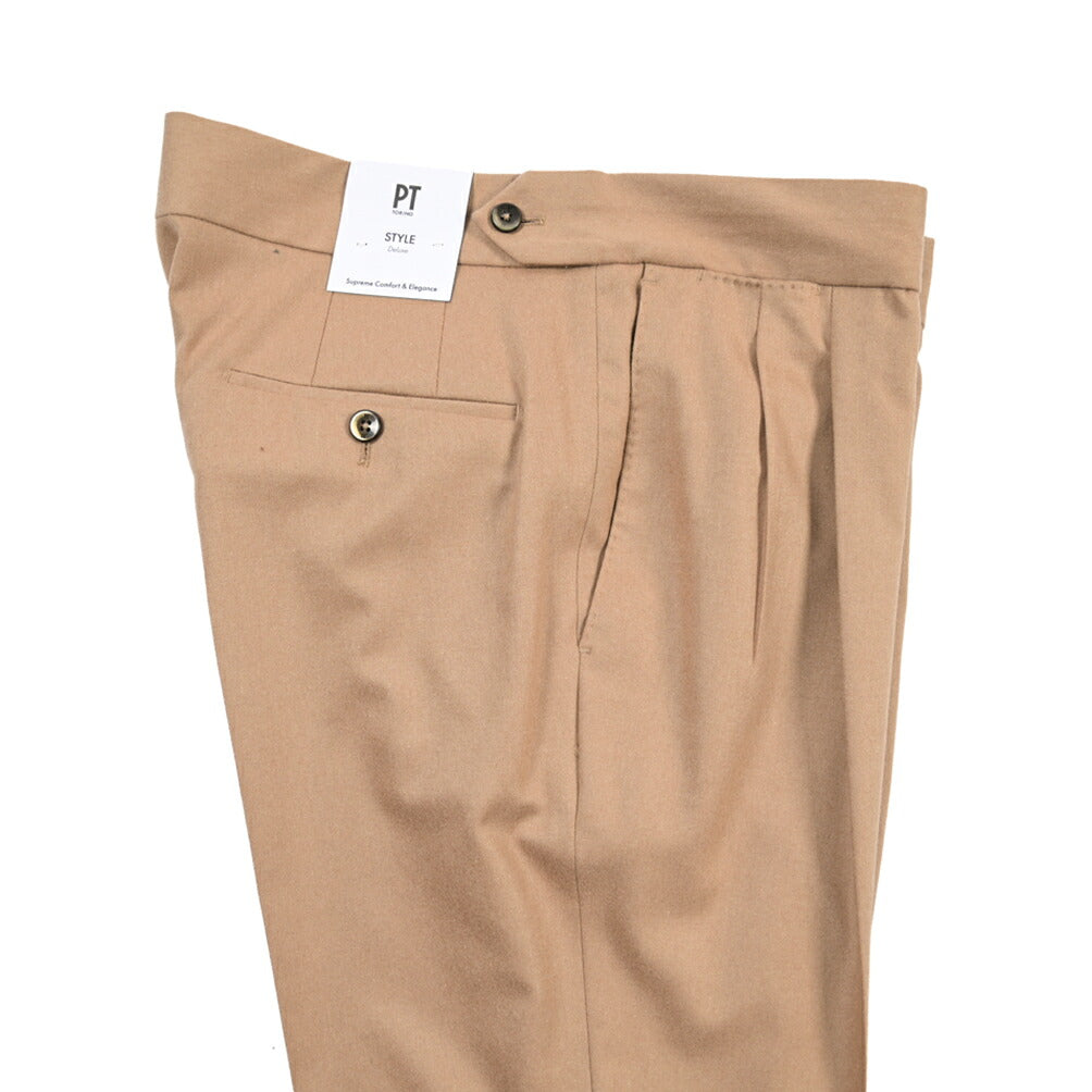 PT TORINO “GENTLEMAN FIT” カシミヤ混ウール グルカパンツ