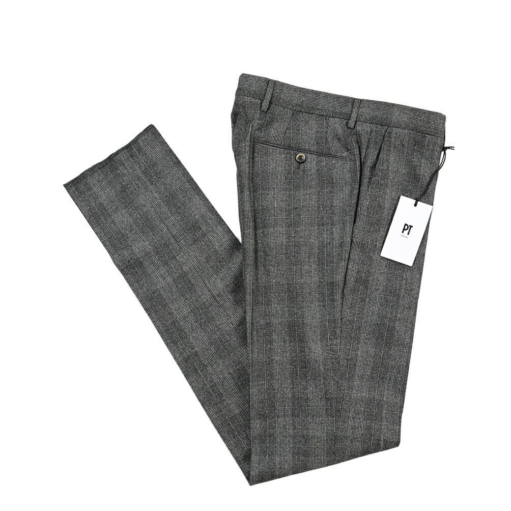 PT TORINO “SLIM FIT” SUPER 100's ヴァージンウール100% ノータックスラックス
