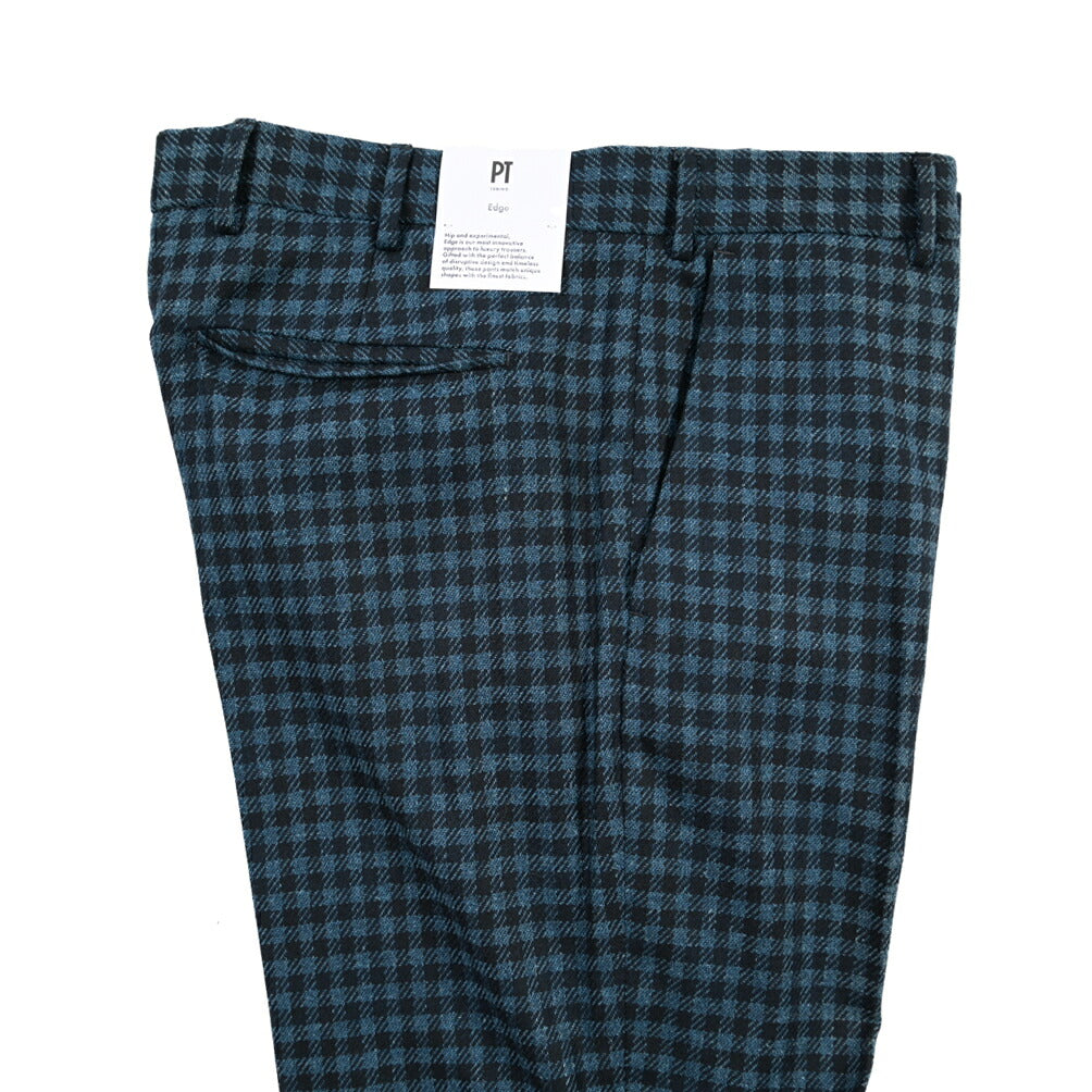 PT TORINO Edge “REBEL FIT” リネン混ウール ノータックスラックス