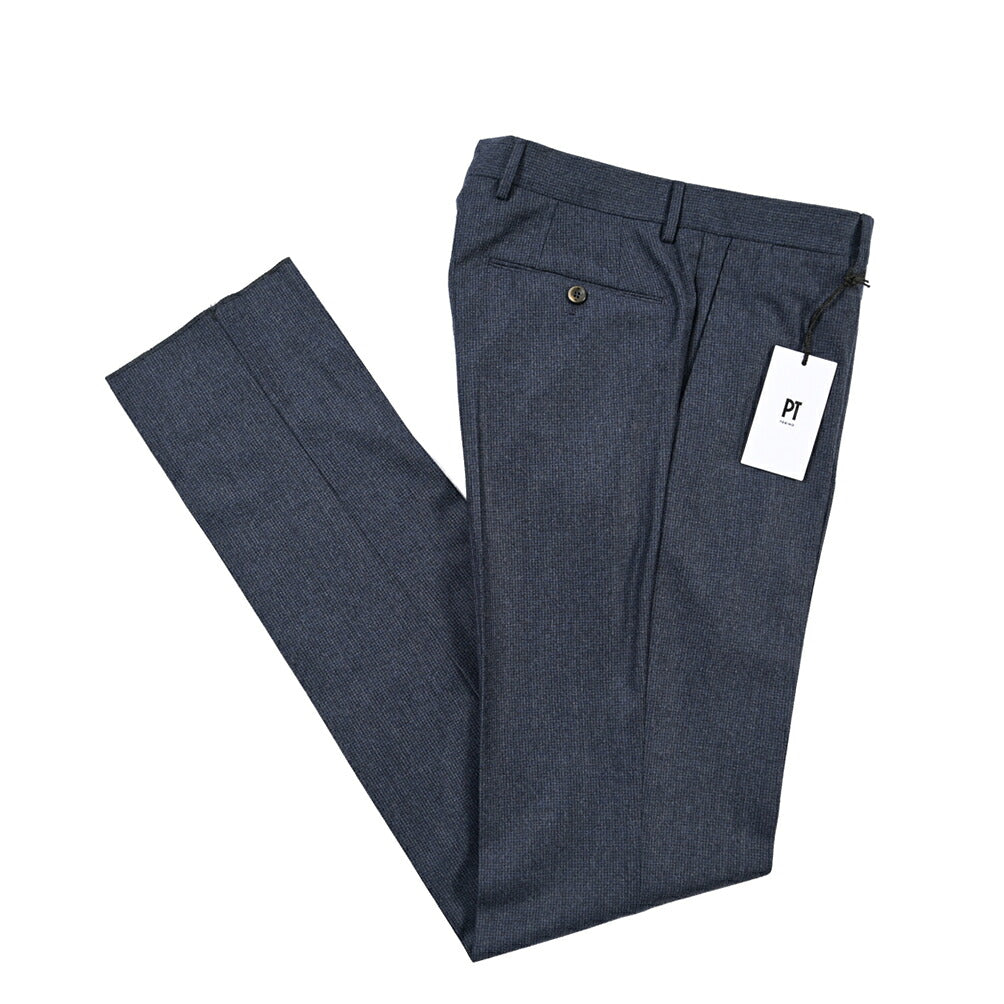 PT TORINO “SLIM FIT” SUPER 100's ヴァージンウール100% ノータックスラックス
