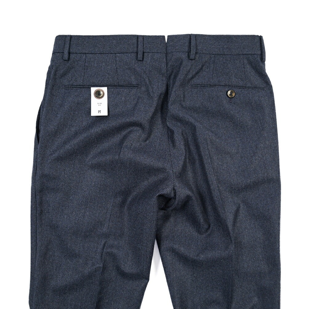 PT TORINO “SLIM FIT” SUPER 100's ヴァージンウール100% ノータックスラックス