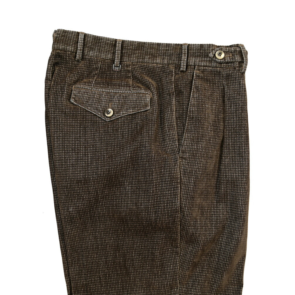 PT TORINO “CARROT FIT” ストレッチコットン ツータックグルカパンツ
