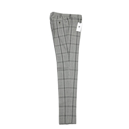 PT TORINO “SUPERSLIM FIT” コットン混ウール ノータックパンツ