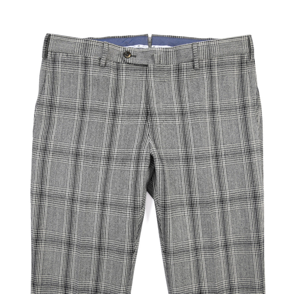 PT TORINO “SUPERSLIM FIT” コットン混ウール ノータックパンツ