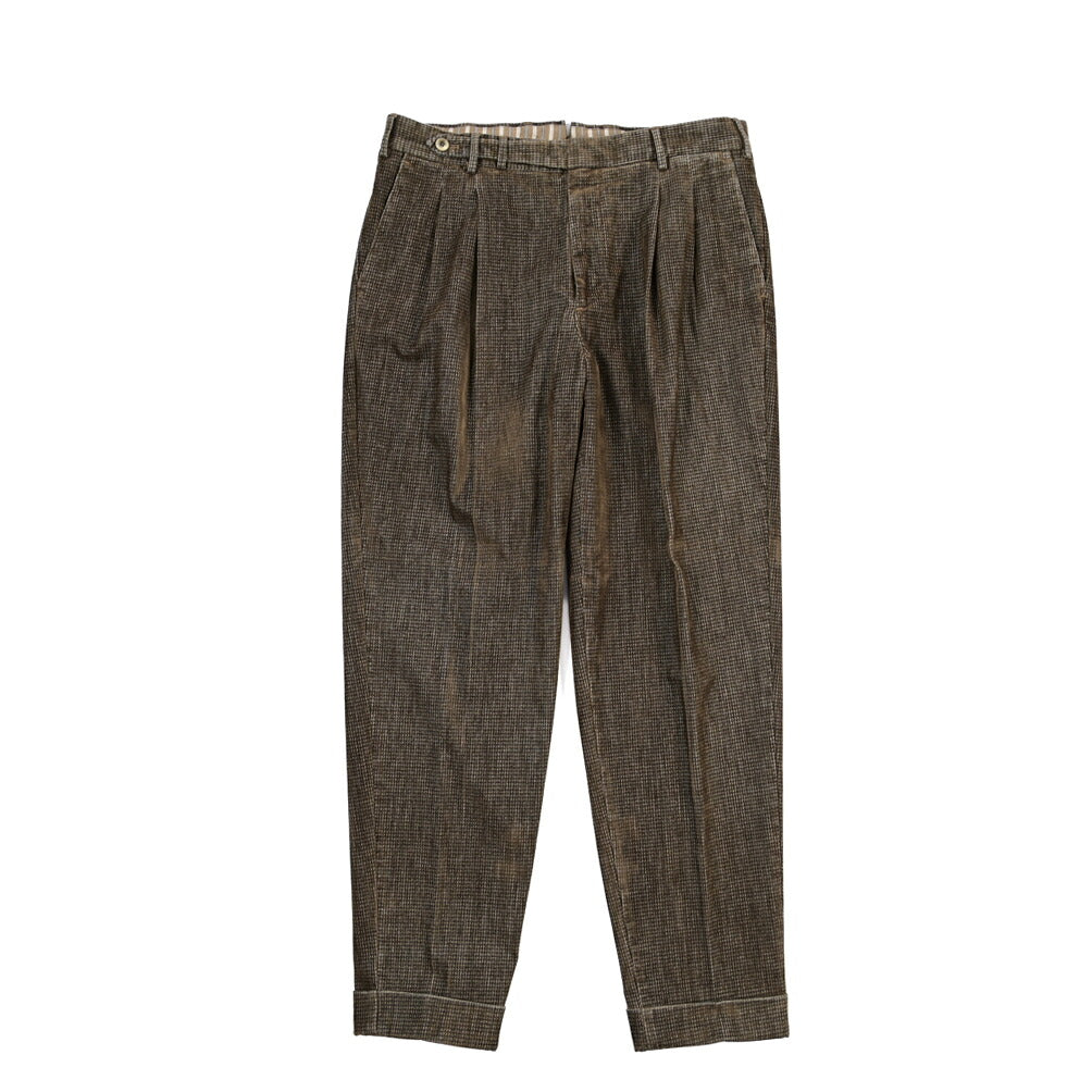 PT TORINO “CARROT FIT” ストレッチコットン ツータックグルカパンツ