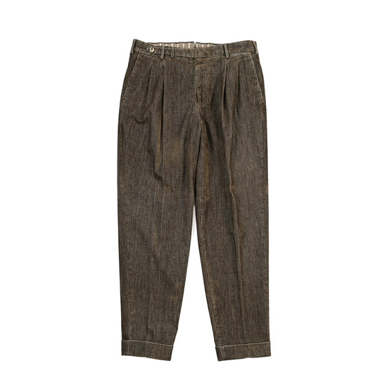 PT TORINO “CARROT FIT” ストレッチコットン ツータックグルカパンツ