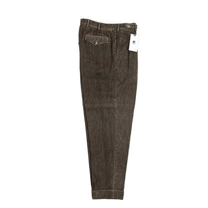 PT TORINO “CARROT FIT” ストレッチコットン ツータックグルカパンツ
