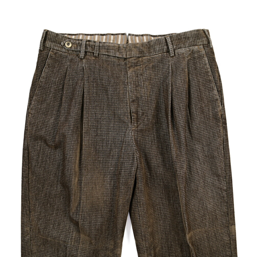 PT TORINO “CARROT FIT” ストレッチコットン ツータックグルカパンツ