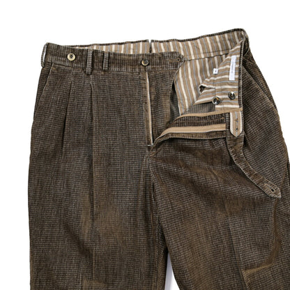PT TORINO “CARROT FIT” ストレッチコットン ツータックグルカパンツ